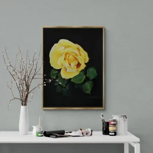 Yellow Rose Fine Art Print