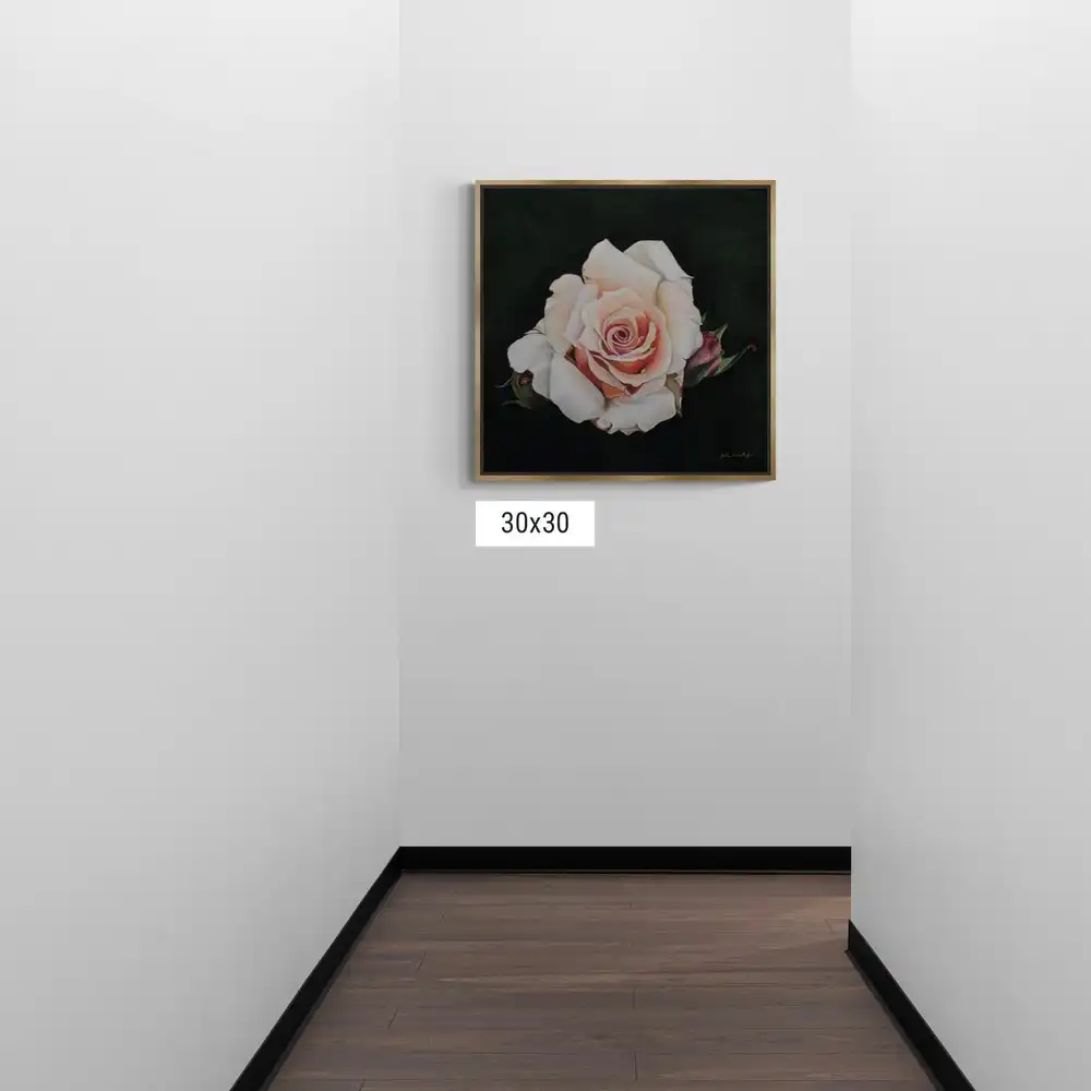 Peach Rose Fine Art Print - Image 7
