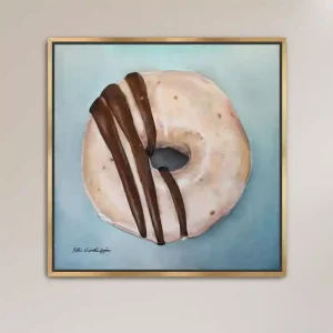 Chocolate Stripes Donut Fine Art Print
